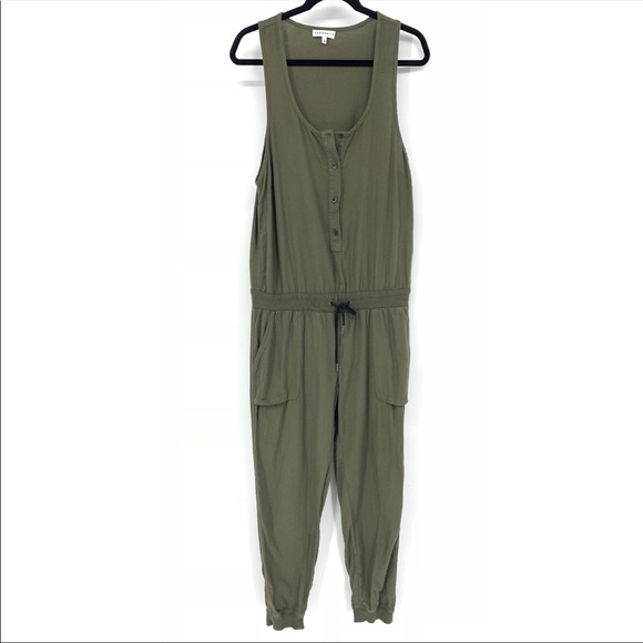aritzia green jumpsuit